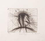 Zweikopf, 1967/68

Diamantgravur auf Kupferdruckbütten, 
22,3 cm x 32,5 cm auf 57 cm x 49,5 cm, gerahmt 
48/60, handsigniert, betitelt und nummeriert

AUSRUFPREIS: 1800.-
