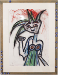 Aufschrei, 2002

Kreide und Ölkreide auf Papier, 76 x 58 cm, Künstlerrahmung
signiert und datiert, aus Privatbesitz

AUSRUFPREIS: 300.-
