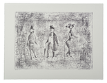 Wachsfigurenkabinett, 1948

Steindruckreproduktion von 2012 auf Hahnemühle Alt Worms
300g/m2, 34 x 44 cm, gerahmt 
8/100, rückseitig gestempelt und beschriftet

AUSRUFPREIS: 90.-